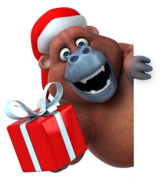 çizgi film karakteri holding Hediyelik 