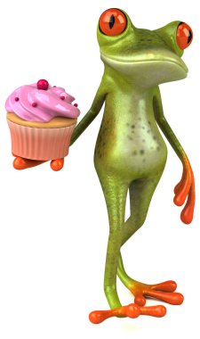 cupcake tutarak çizgi film karakteri