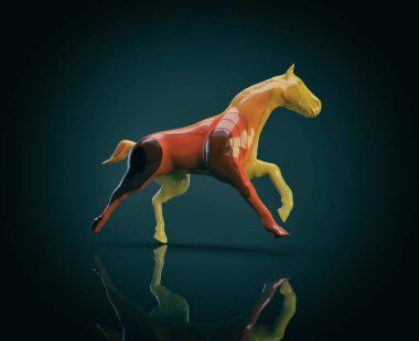 At - illüstrasyon. Kavramı