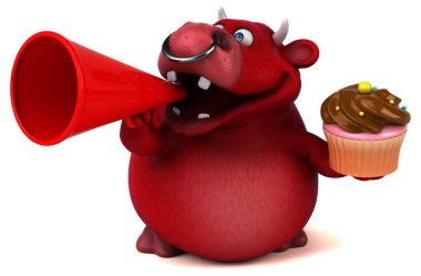 cupcake tutarak çizgi film karakteri 