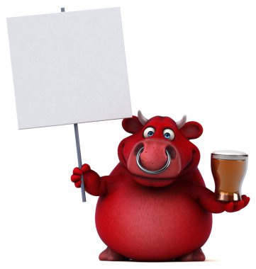 çizgi film karakteri bira holding 