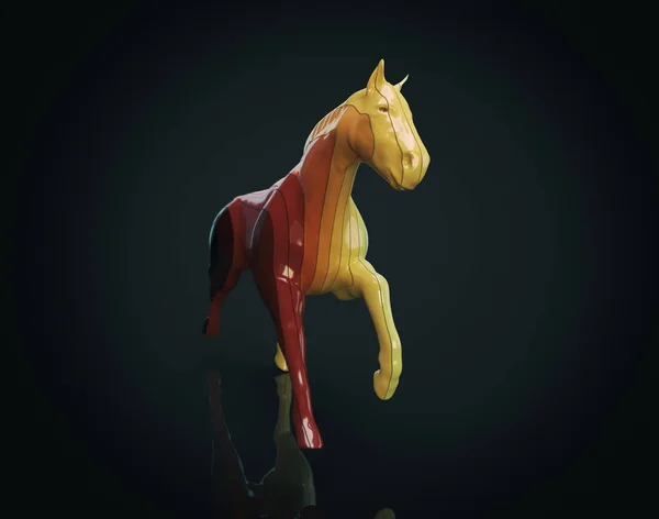 Лошадь - иллюстрация. Концепция — стоковое фото