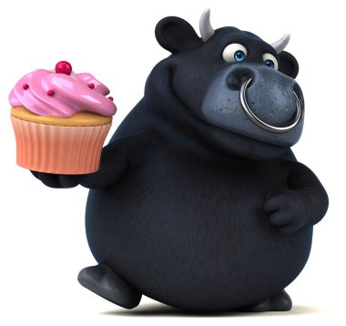 cupcake tutarak çizgi film karakteri 