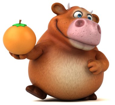 çizgi film karakteri turuncu holding  