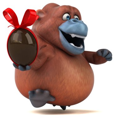 çizgi film karakteri yumurta holding