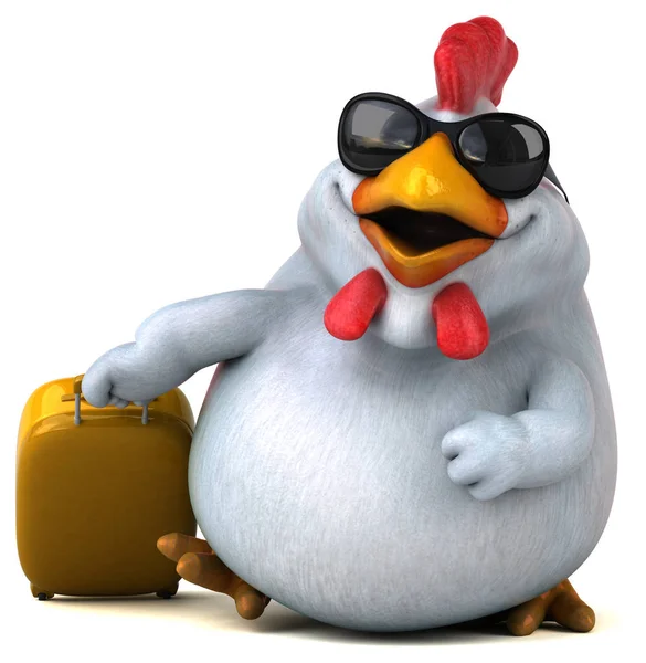 Kyckling innehav väska — Stockfoto