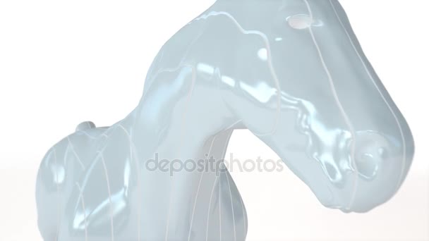 Horse design -  Animation — Stock Video