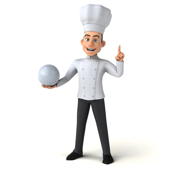 Szef kuchni gospodarstwa piłkę — Zdjęcie stockowe