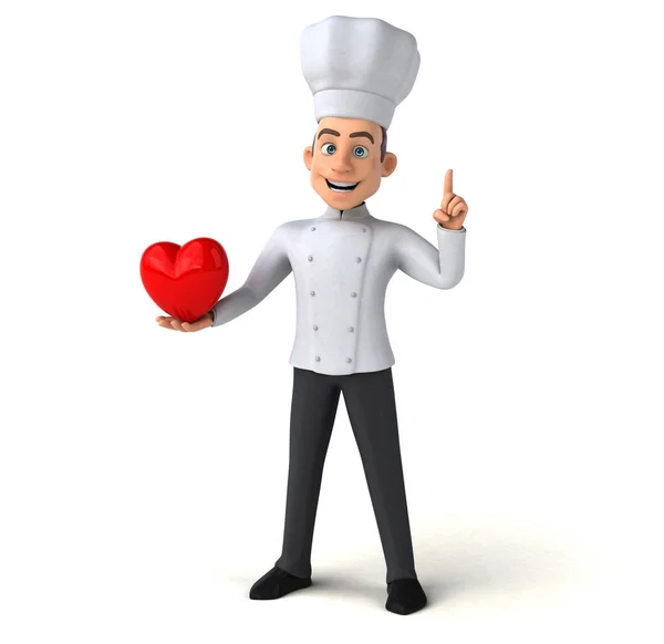 Шеф-кухар холдингу серця — стокове фото