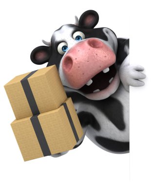 kutuları tutarak çizgi film karakteri