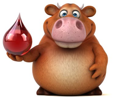 çizgi film karakteri holding açılan