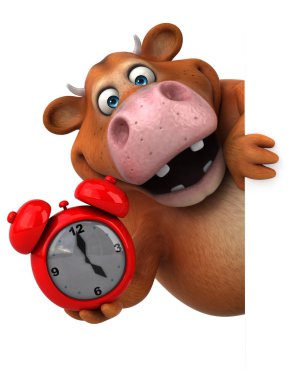  çizgi film karakteri holding saat