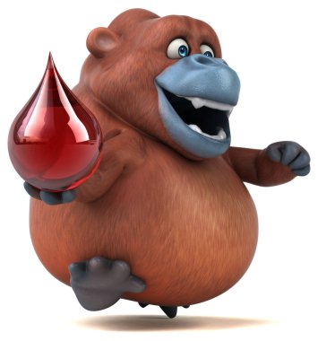 çizgi film karakteri holding açılan