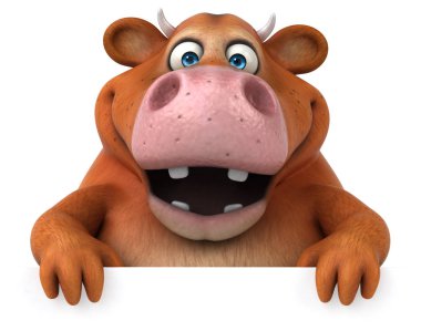 çizgi film karakteri holding afiş