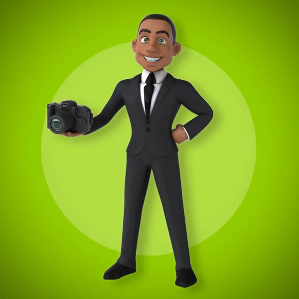 Businessman holding camera — Stock Photo, Image