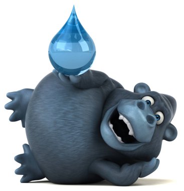 çizgi film karakteri holding açılan eğlenceli