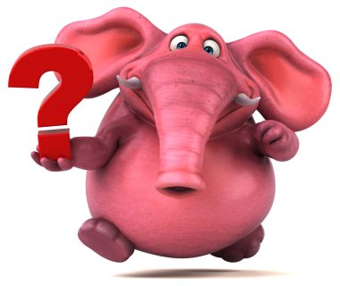 çizgi film karakteri holding soru işareti