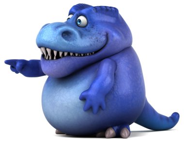 Eğlenceli dinozor illüstrasyon