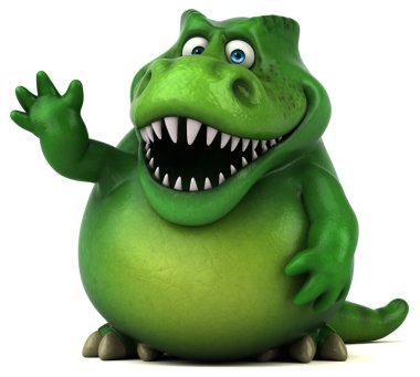 Eğlenceli dinozor illüstrasyon