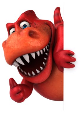  çizgi film karakteri holding afiş 