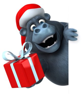 çizgi film karakteri holding Hediyelik