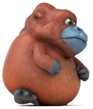 Eğlenceli Orangutan - illüstrasyon