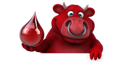 çizgi film karakteri holding açılan eğlenceli 