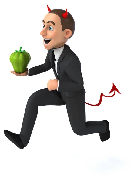 Businessman holding pepprer — Stock Photo, Image