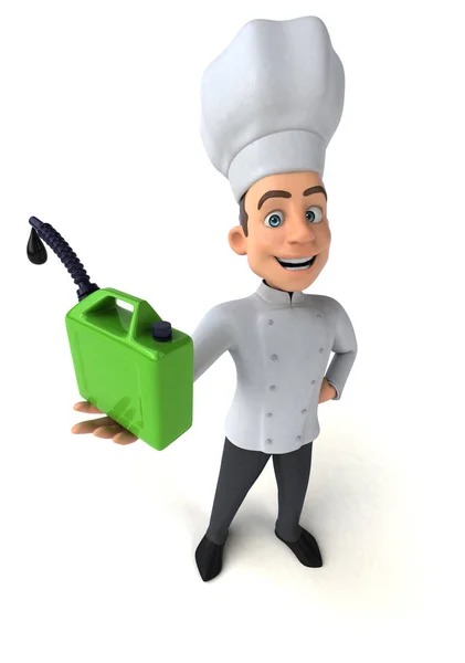 Chef holding oil — Stock Photo, Image