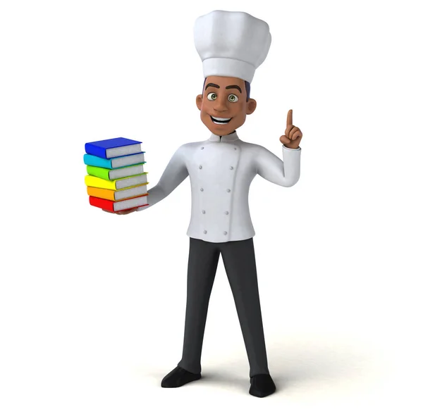 Шеф-повар держит книги — стоковое фото