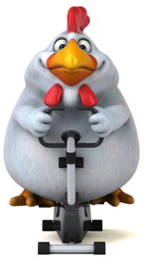 Bisiklet üzerinde çizgi film karakteri