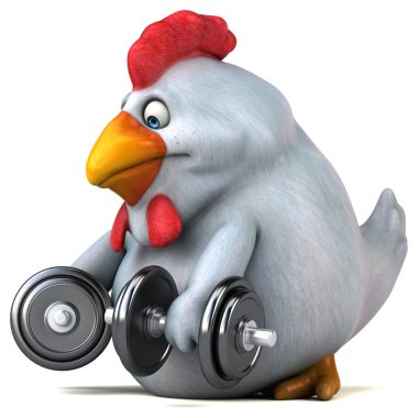 ağırlık tutarak çizgi film karakteri 