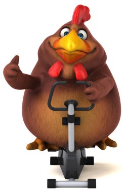 Bisiklet üzerinde çizgi film karakteri