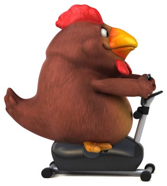 Bisiklet üzerinde çizgi film karakteri