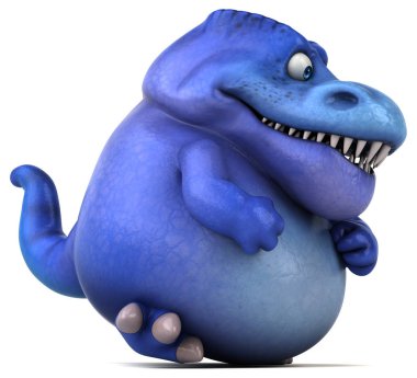 Eğlenceli dinozor - illüstrasyon