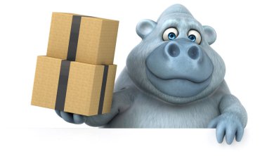  çizgi film karakteri ile kutuları 