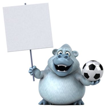 komik karikatür karakter holding topu 