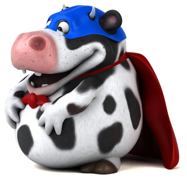 Personagem de desenho animado em traje de super-herói — Fotografia de Stock