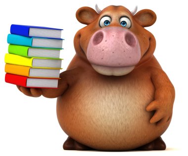  kitap tutan çizgi film karakteri 