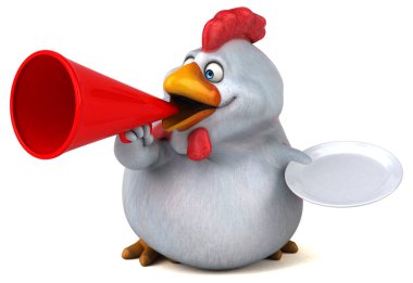 ışık plaka tutarak çizgi film karakteri