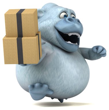  çizgi film karakteri ile kutuları 