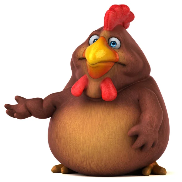 Szórakoztató csirke - illusztráció — Stock Fotó