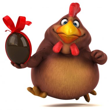  çizgi film karakteri yumurta holding  