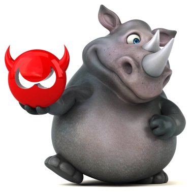 virüs işareti tutarak çizgi film karakteri 