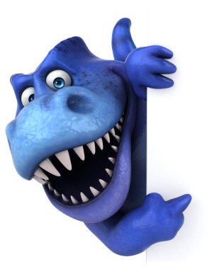 çizgi film karakteri holding kartı 