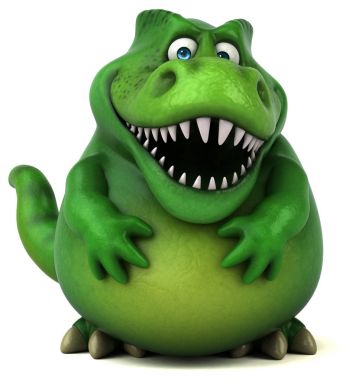 şirin eğlenceli dinozor