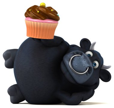 cupcake tutarak çizgi film karakteri