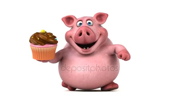 Cupcake d'exploitation porcine — Video