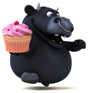 cupcake tutarak çizgi film karakteri  