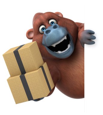  çizgi film karakteri ile kutuları 